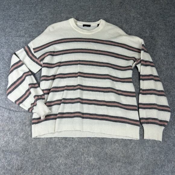 ATM Anthony Thomas Melillo Cashmere Sweater Women’s Small Striped Luxury Flaw - Picture 1 of 8